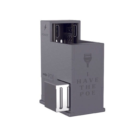 AT-USBC-JB 内嵌式PoE转USBC连接器,通过一根网线为USB-C兼容设备提供稳定的25W电源和10/100m快速以太网数据