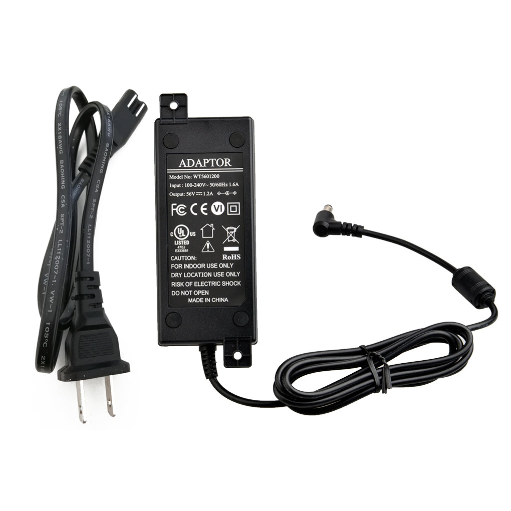 PS-56V60W 电源适配器100~240V 输入,56V 1.2A 60W 输出,适用于网络交换机,POE注入器等设备