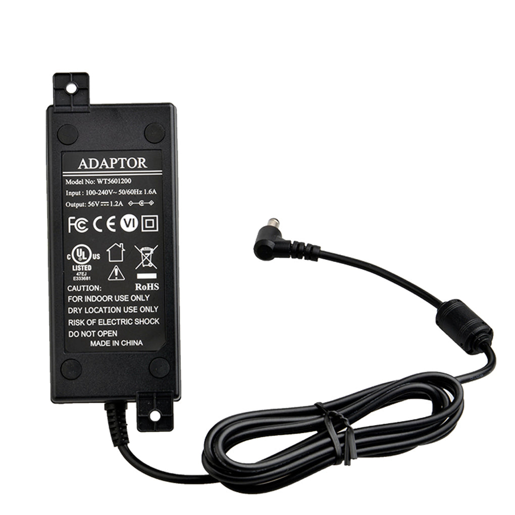 PS-56V60W 电源适配器100~240V 输入,56V 1.2A 60W 输出,适用于网络交换机,POE注入器等设备