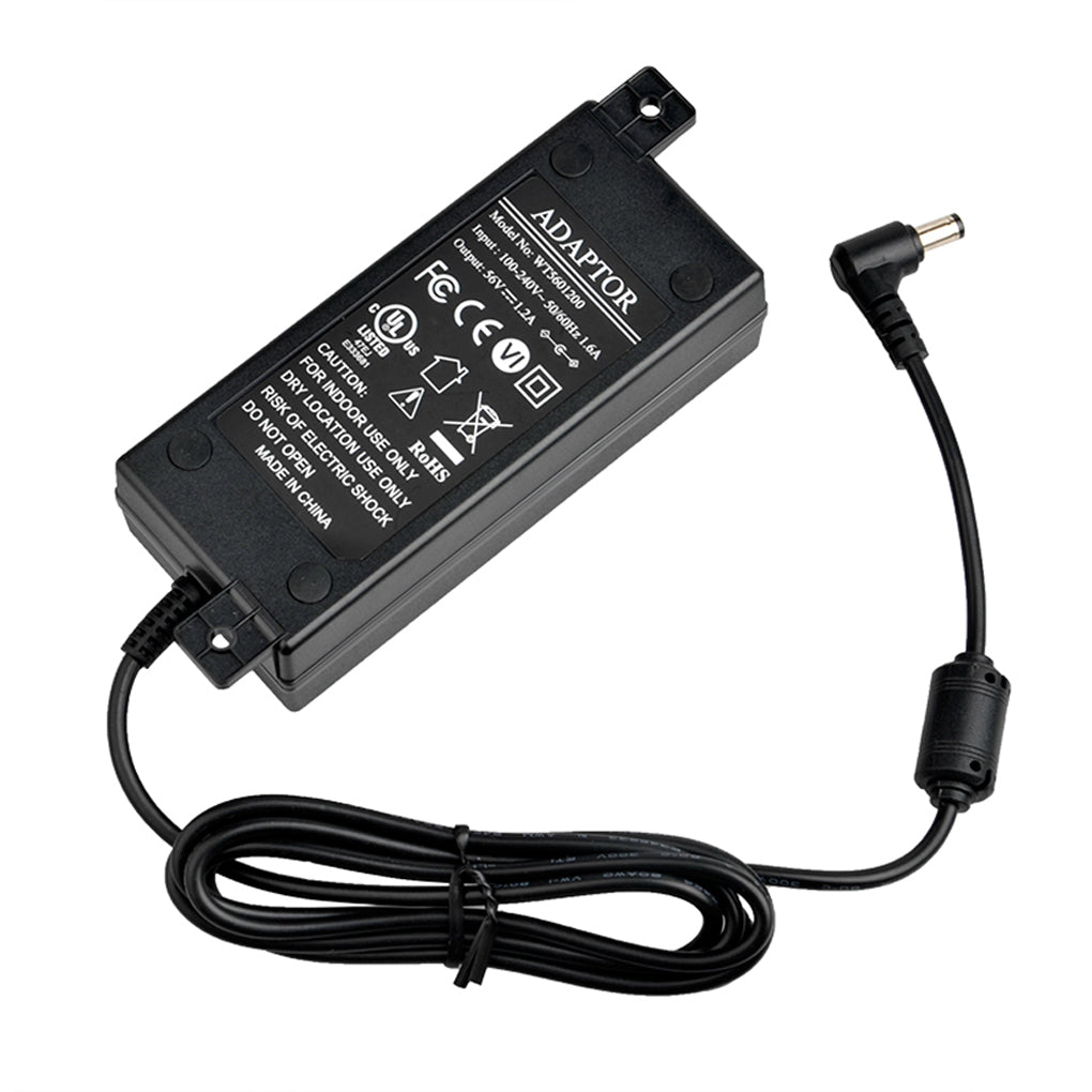 PS-56V60W 电源适配器100~240V 输入,56V 1.2A 60W 输出,适用于网络交换机,POE注入器等设备