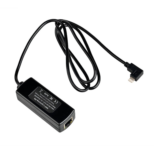 GAF-lightning-PD PoE连接器,转换器 802.3af/at PoE 转5V2ALightning苹果头接口, 为Ipad 平板苹果手机同时传输网络和电源