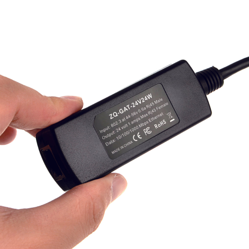 GAT-24V24W 48V转24V 千兆PoE 转换器,802.3af/at 44-56V 输入 24V24W 输出
