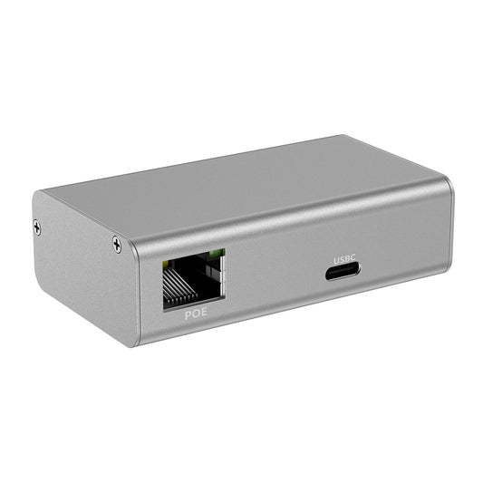 GAT-USBC-PD-V4 PoE+ 以太网转Type-C POE 转换器,用一根网线实现千兆传输和25W快充,兼容Apple Pro、Air Surface Pro 等设备