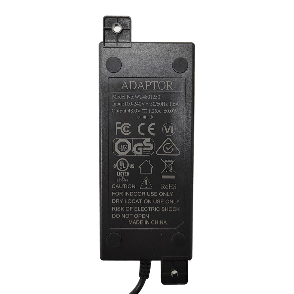 PS-48V60W 48V 1.25A 60W 电源适配器,开关电源,通过CCC、UL、CE、FCC和RoHS等认证