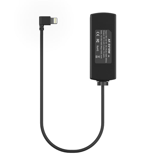 AF-Lightning 将802.3af/at PoE 转为5V2A Lightning苹果头接口输出, 为Ipad 平板,苹果手机充电