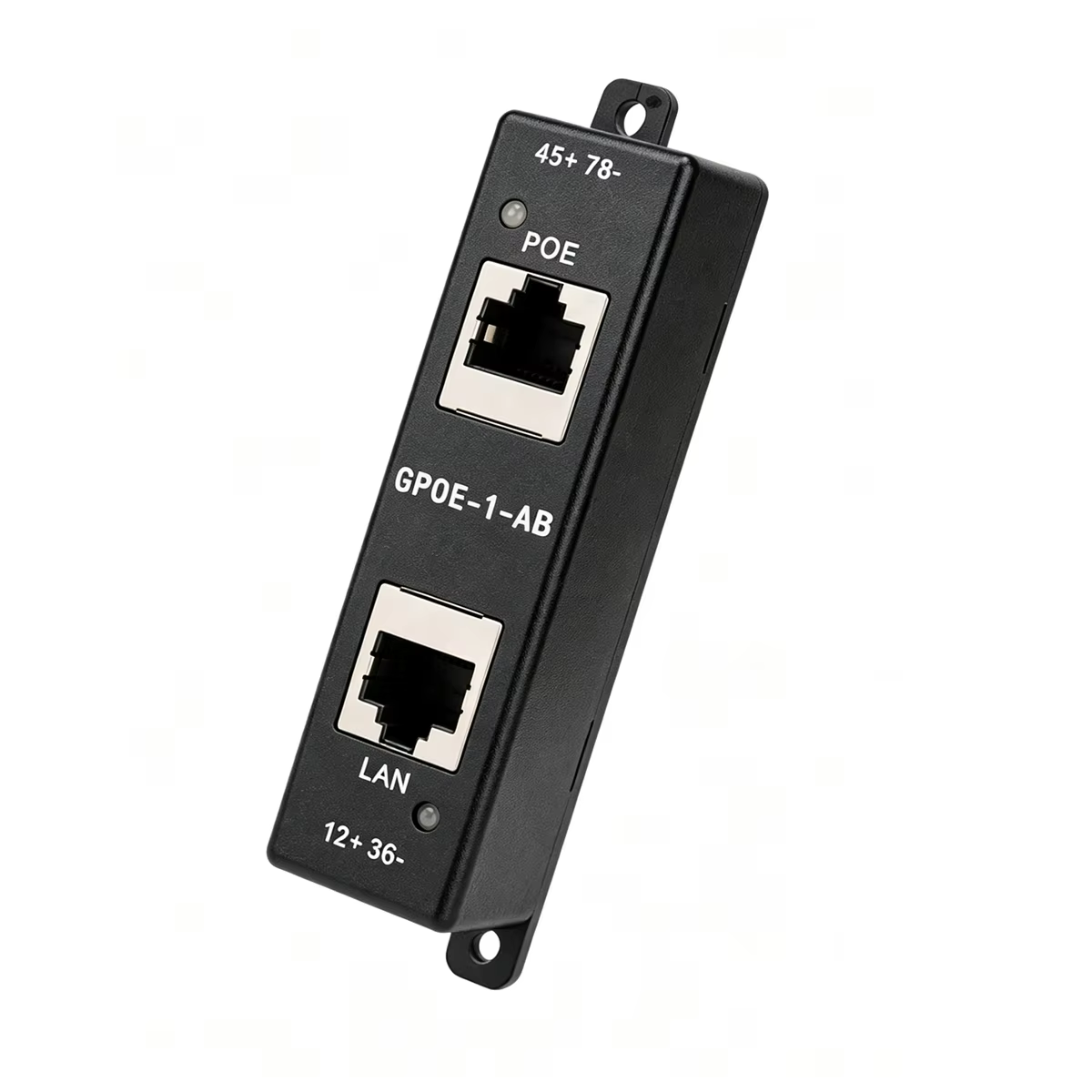 GPOE-1-AB-Y-48V60W 中跨千兆被动式PoE供电器A/B模式和48V60W电源套装，最高60W输出
