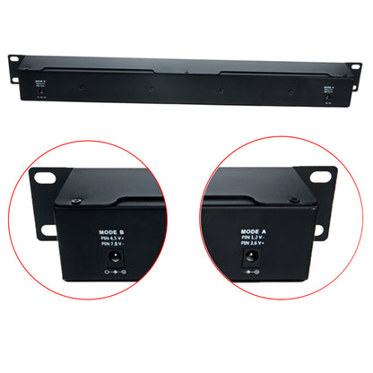 GPOE-12-1U 机架式19寸1U12口千兆被动式中跨以太网（PoE) 供电器, Mode A Mode B PoE 注入器兼容802.3af设备