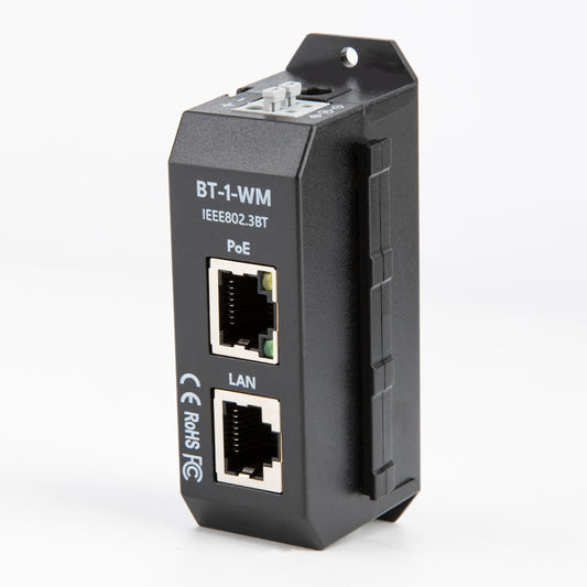 BT-1-WM 单端口2.5千兆PoE供电模块 支持802.3af/at/bt自动协商，最高90W供电